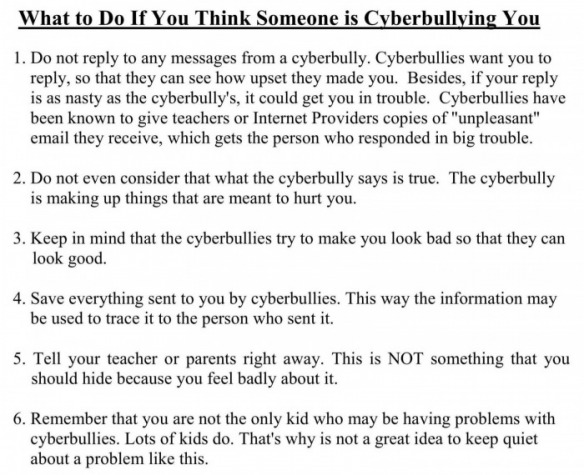 Cyberbully Tips